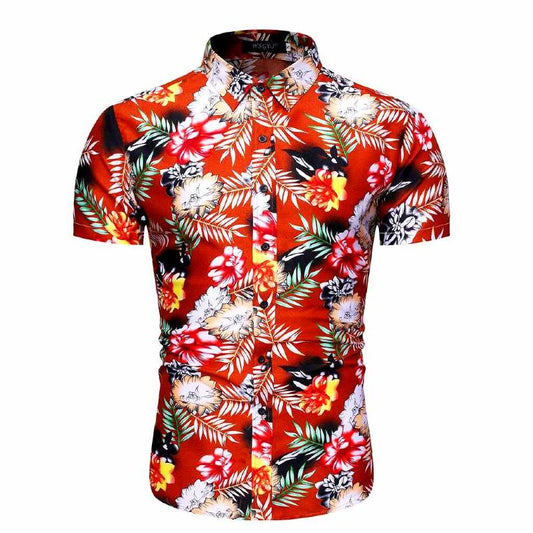 chemise hawaïenne rouge passion