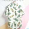 chemise palmier feuilles tropicales
