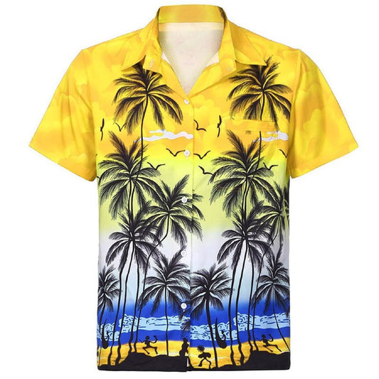 chemise palmier yellow sunshine