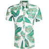 chemise tropicale feuille de jungle 