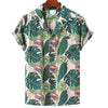 chemise tropicale feuilles exotiques