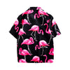 chemise tropicale flamant rose