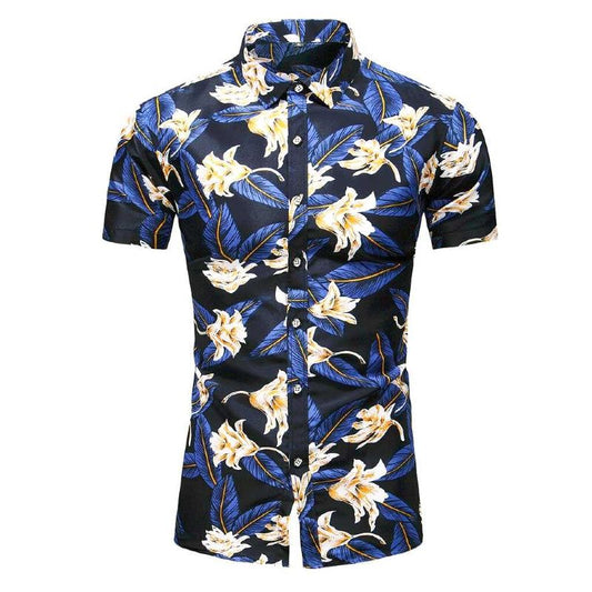 chemise a fleurs blanche