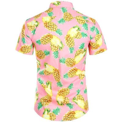 chemise ananas rose claire