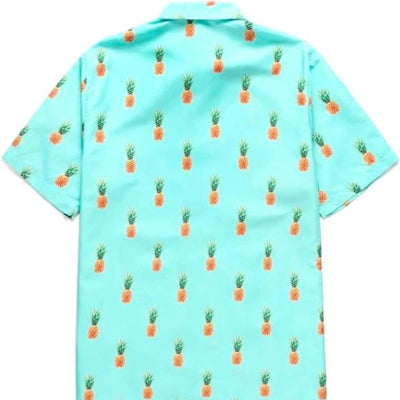 chemise ananas turquoise