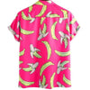chemise banane rose