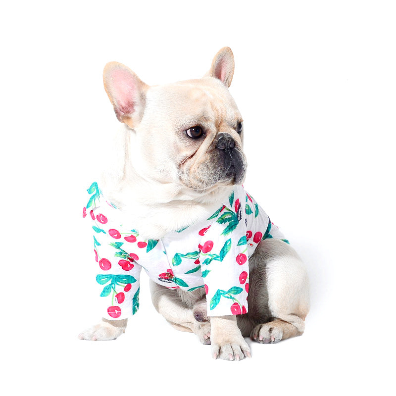 chemise de plage cherry party pour chiens