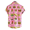 chemises de plage hamburger rose