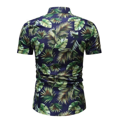 chemise feuille de palmier tropical