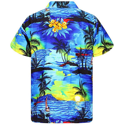 chemise hawaïenne dark blue