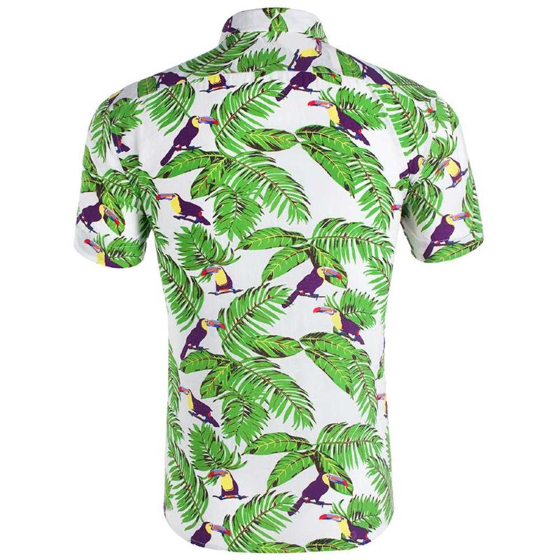 chemise jungle tropicale toucan