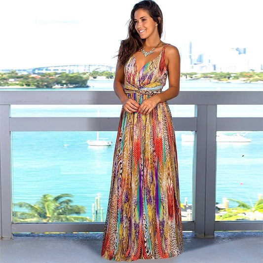 robe colorée couleurs tropicale